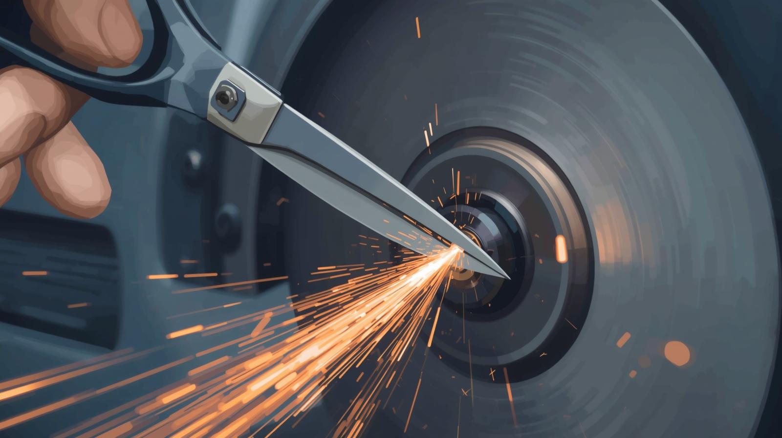 Sharpening sparks background